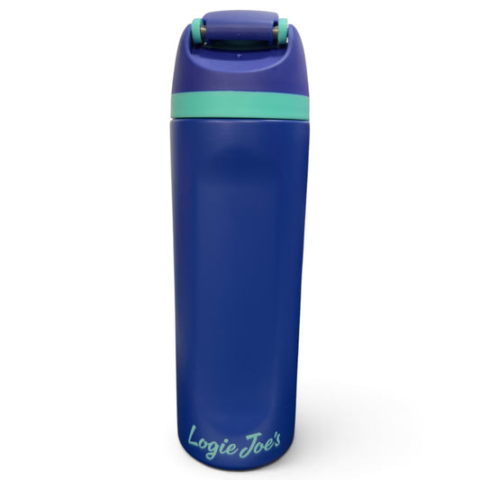 Surf'n Shark Hydration Bottle | 24oz Insulated Stainless Steel | Flip Straw Lid w/ Handle