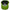 A top-down view of the Alien Caddy Golf Hat shows its gray sweatband with black-and-white branding, polka dots, and a built-in magnetic ball marker holder. The adjustable snapback cap features a green brim with detailed stitching.