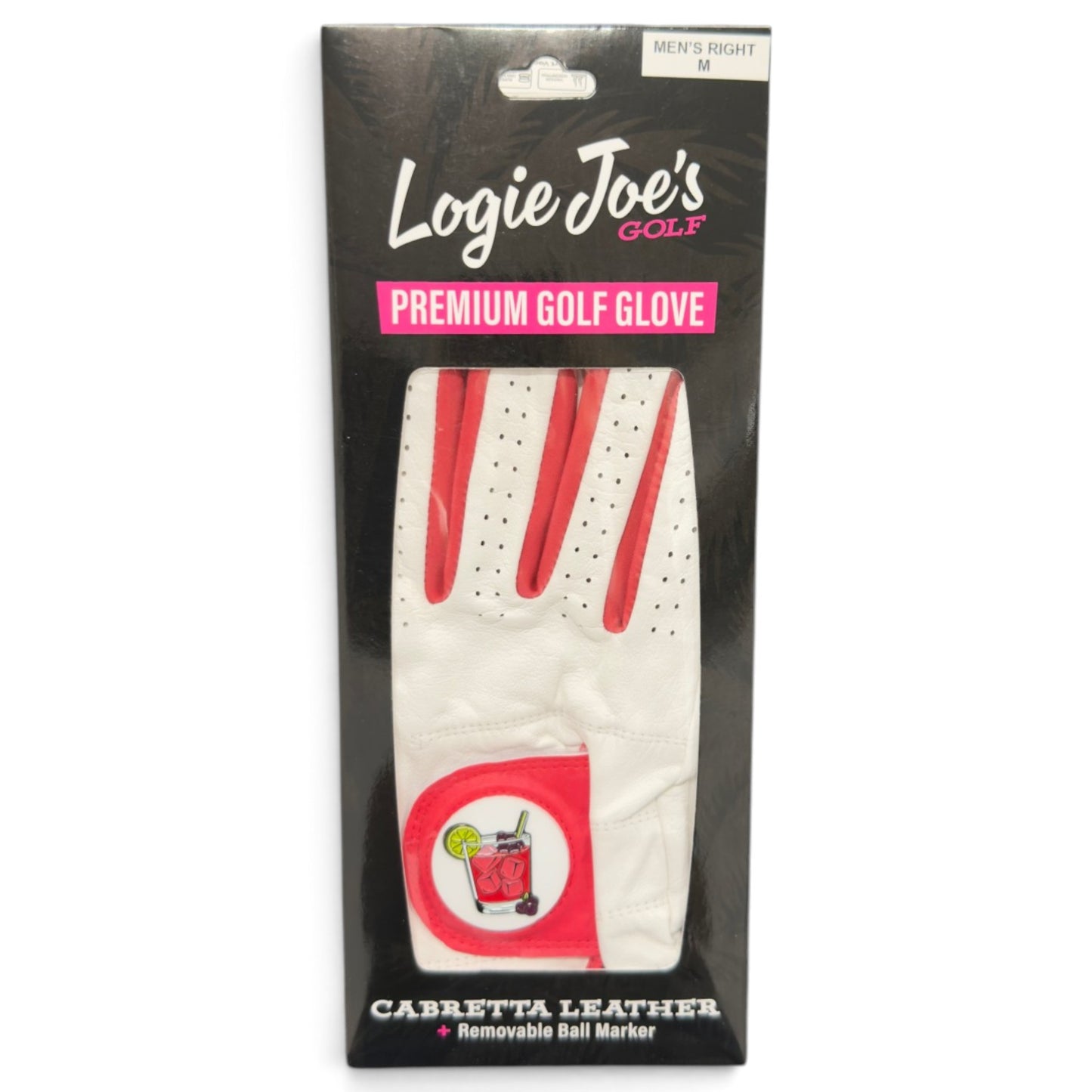 Transfusion Cabretta Leather Golf Glove | Premium Golf Glove with Magnetic Ball Marker | Left & Right Hand | Standard & Cadet Sizes