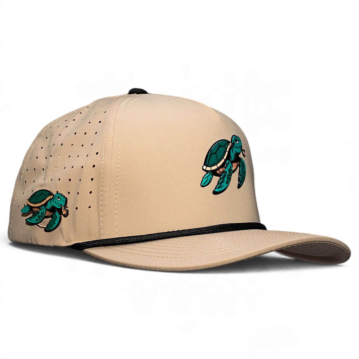 Salty Turtle Golf Hat | Snapback Cap | Built-in Magnetic Ball Marker Holder + Marker Included | Adjustable | One Size