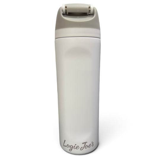 Astronaut Walker (White Out) Hydration Bottle | 24oz Insulated Stainless Steel | Flip Straw Lid w/ Handle