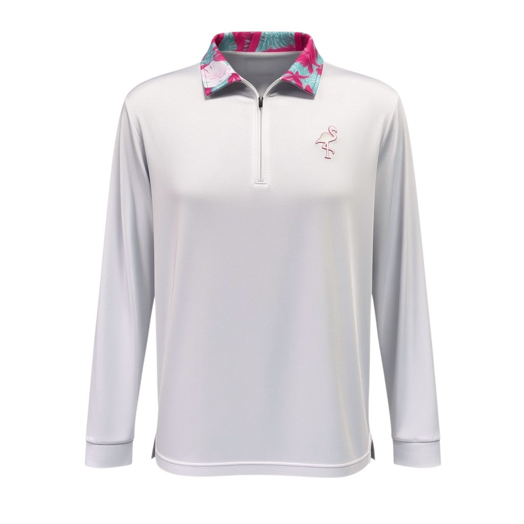 Elephant meets Flamingo Performance Quarter Zip | Lightweight Unisex Moisture-Wicking Golf Pullover