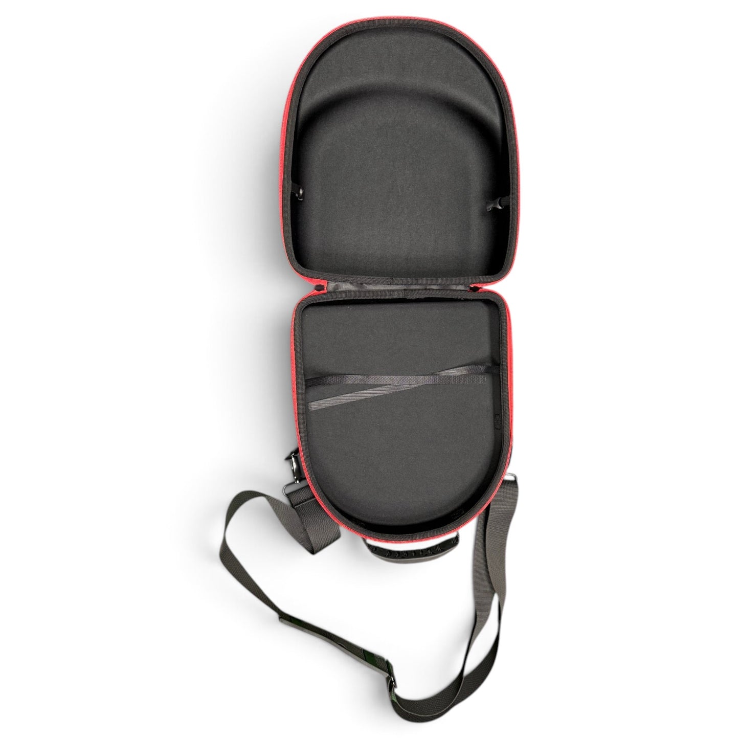 Blue/Orange Hat Caddy Travel Case | Hard Shell Hat Carrier Holds Up to 6 Hats | Protective Hat Storage Case with Adjustable Shoulder Strap