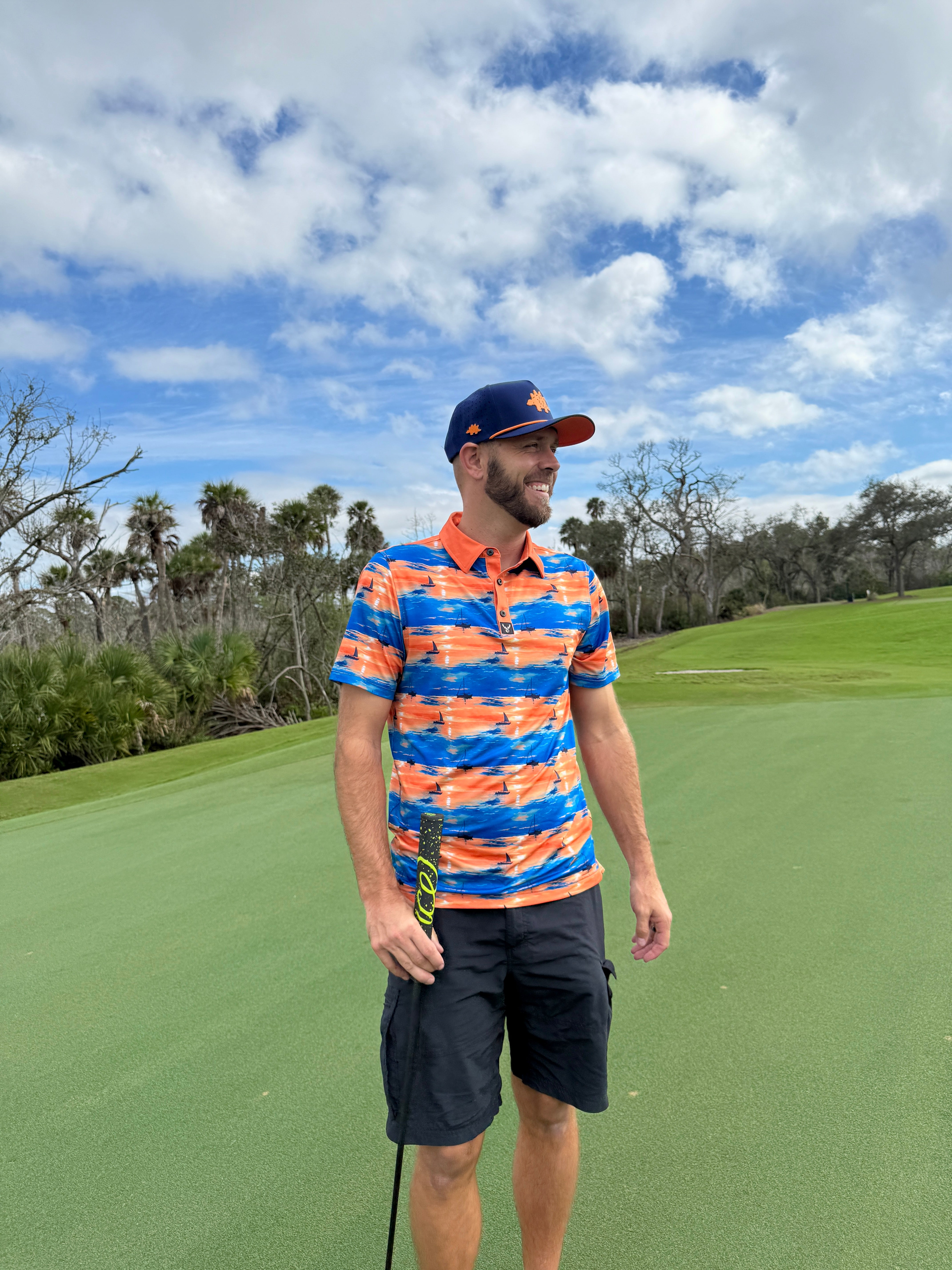 Dino Nugget Golf Hat | Snapback Cap | Built-in Magnetic Ball