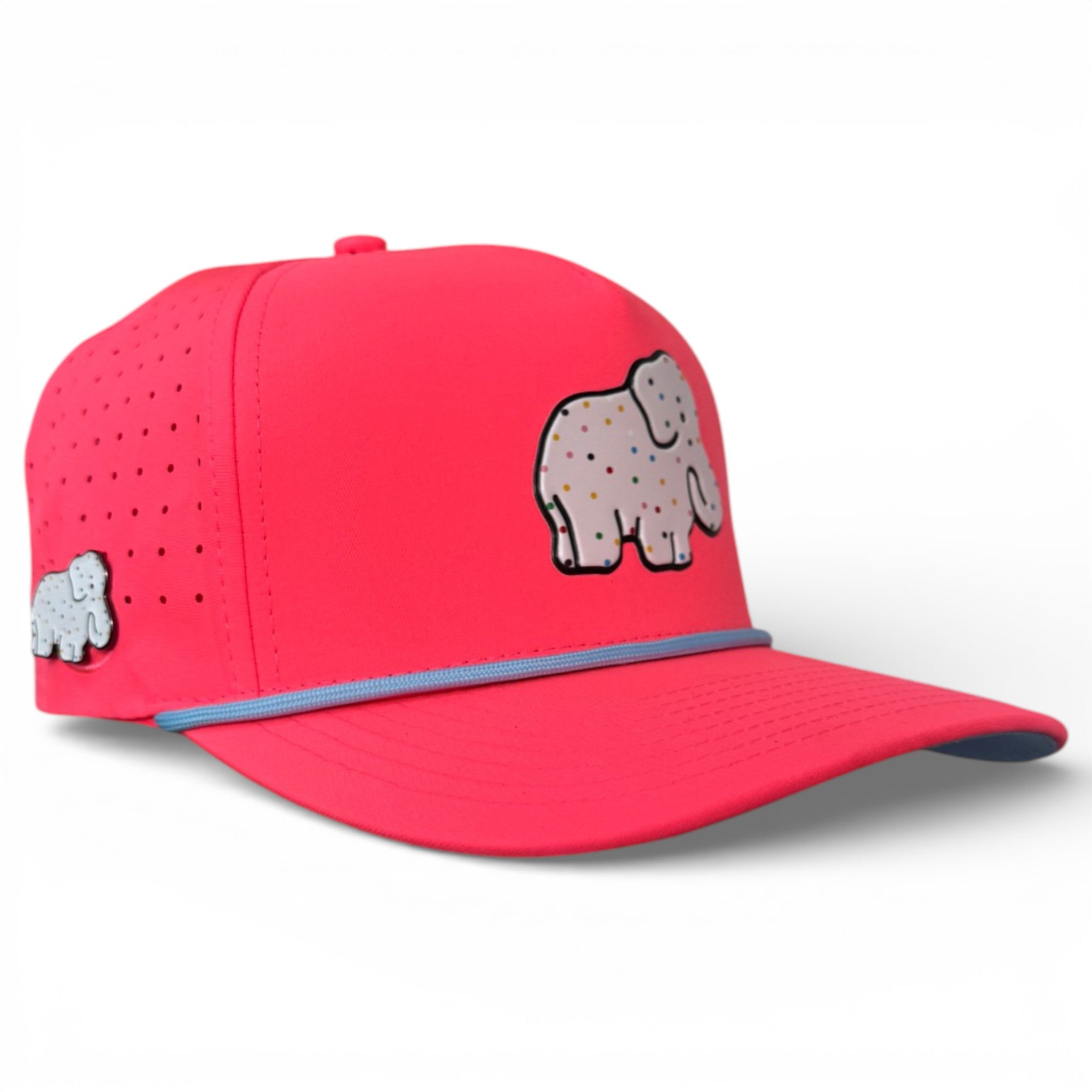 Frosted Elephant Golf Hat | Snapback Cap | Built-in Magnetic Ball