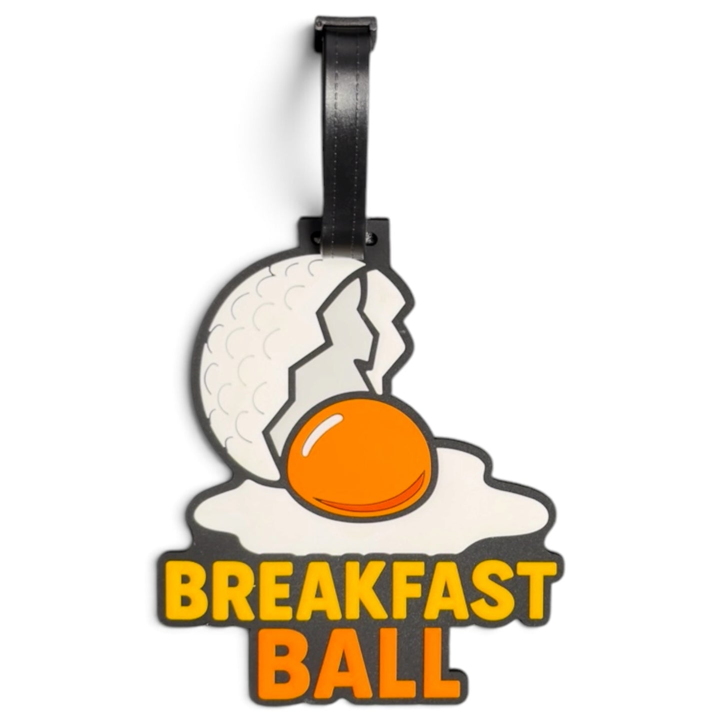 Breakfast Ball Clip-On Tag | Multi-Use Bag Tag, Travel Tag, Golf Accessory