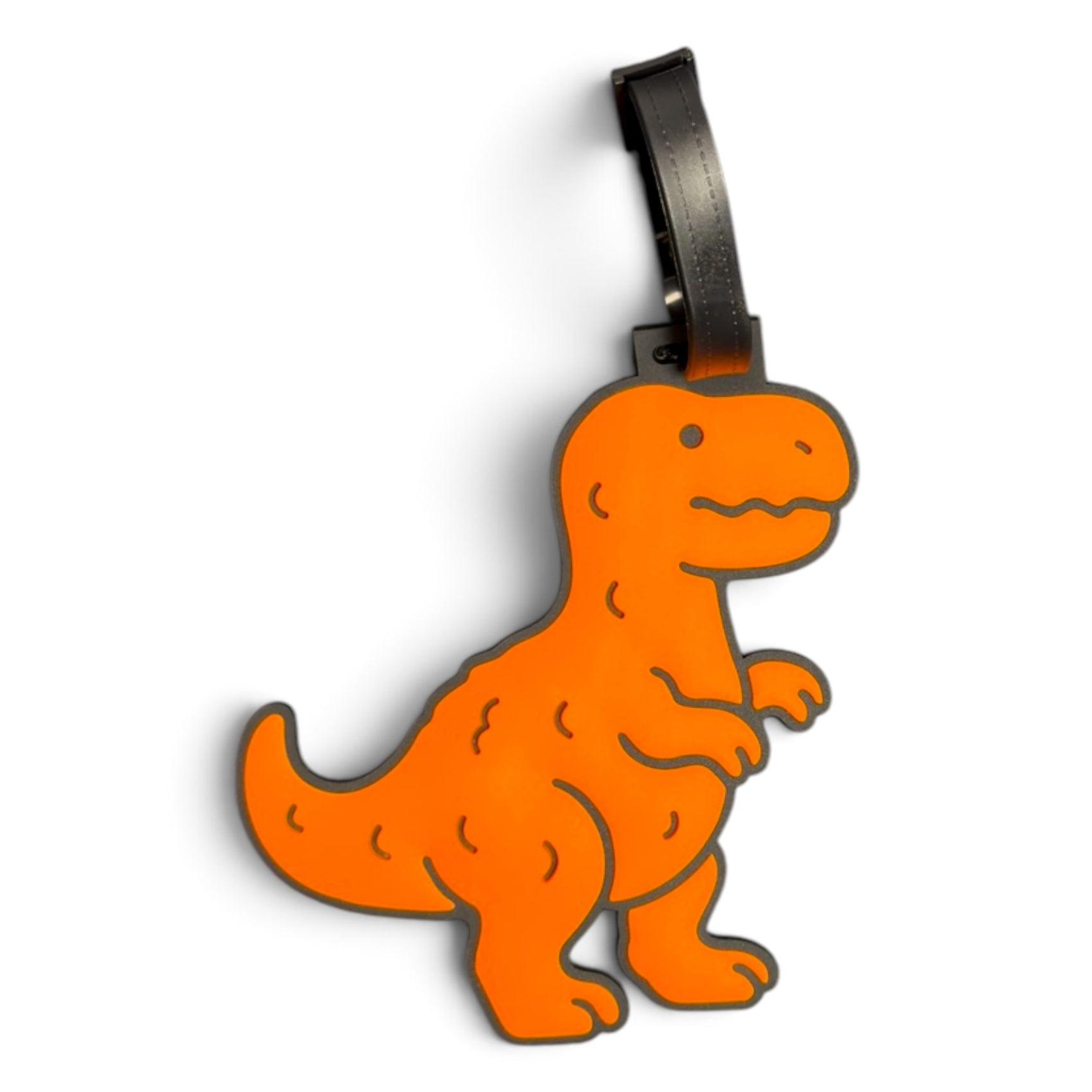 Dino Chicken Nugget Clip-On Tag | Multi-Use Bag Tag, Travel Tag, Golf Accessory