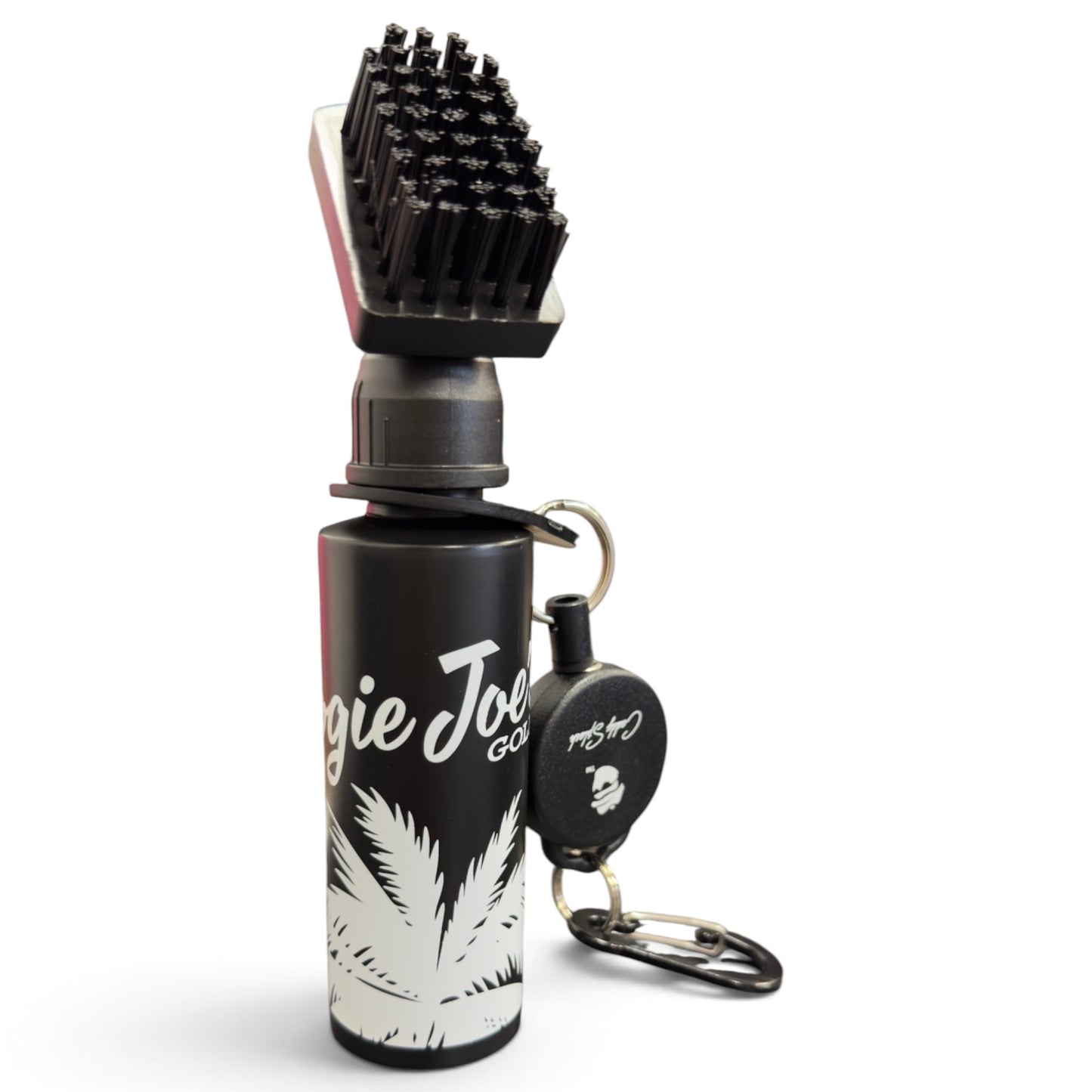 Logie Joe's x Golf Caddy Splash™ Water Brush | 4 oz Refillable Golf Club Cleaner | Retractable Clip, Strong Bristles & Golf Bag Attachment