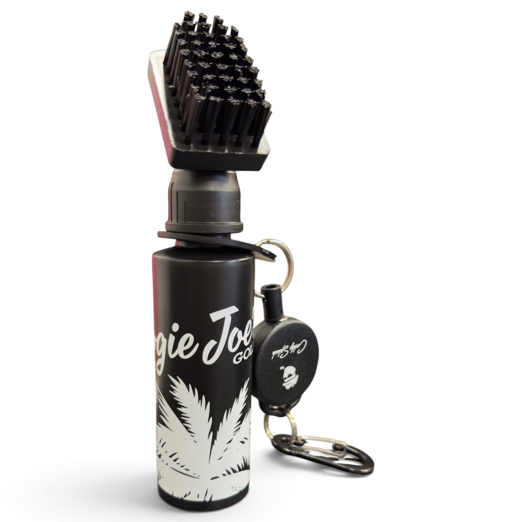 Logie Joe's x Golf Caddy Splash™ Water Brush | 4 oz Refillable Golf Club Cleaner | Retractable Clip, Strong Bristles & Golf Bag Attachment