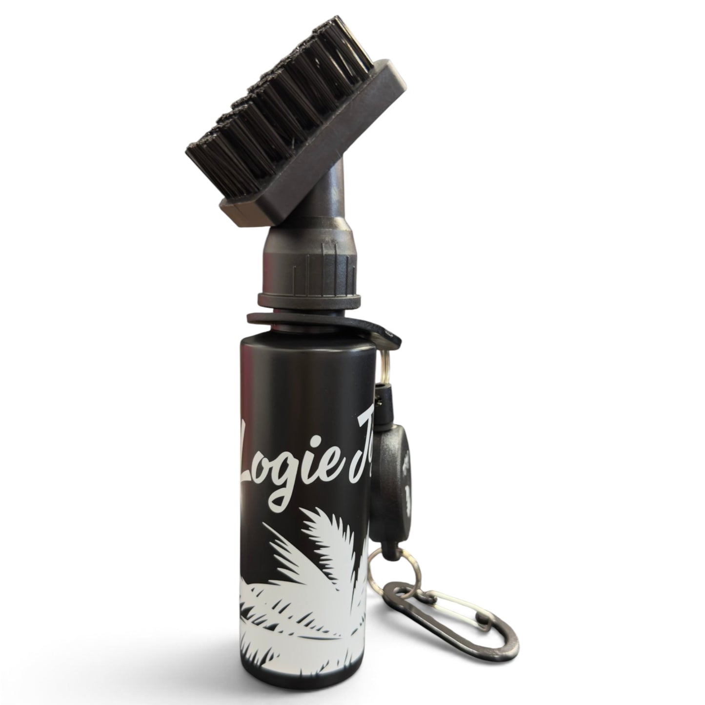 Logie Joe's x Golf Caddy Splash™ Water Brush | 4 oz Refillable Golf Club Cleaner | Retractable Clip, Strong Bristles & Golf Bag Attachment