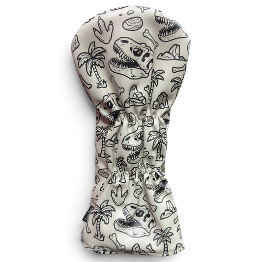 Fossil Fairways Driver Headcover – Premium Faux Leather Driver Cover – Elastic Fit – Embroidered Letters