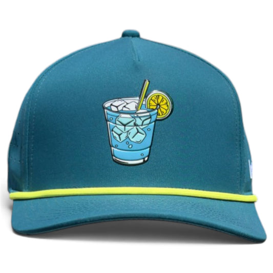Water Hazard Golf Hat | Snapback Cap | Built-in Magnetic Ball Marker Holder + Marker Included | Adjustable