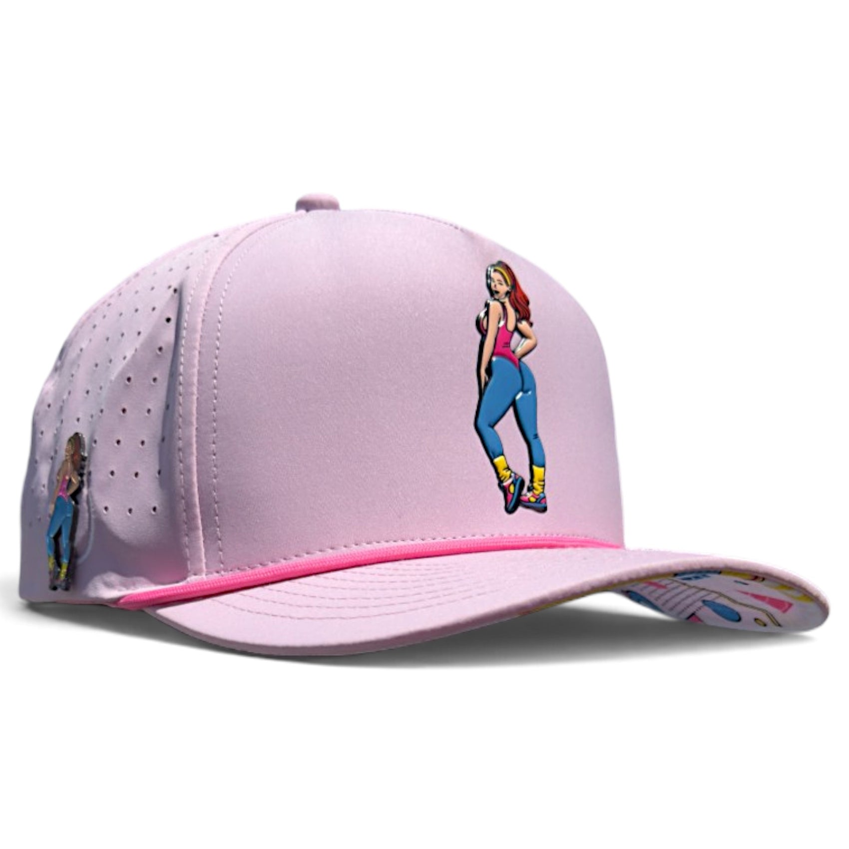 Aerobic Angel Golf Hat | Snapback Cap | Built-in Magnetic Ball Marker Holder + Marker Included | Adjustable | Yoga
