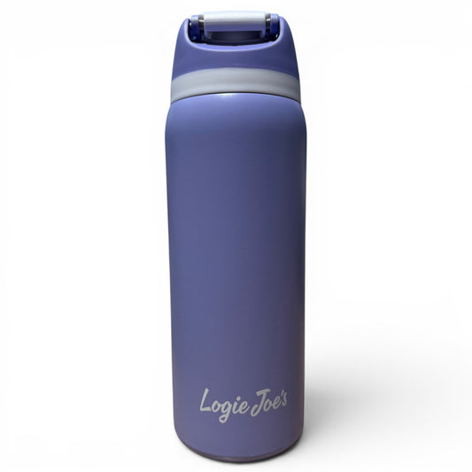 The Hydration Bottle – Cute Unicorn is a 32oz insulated stainless steel bottle with a flip straw lid and handle, perfect for staying refreshed all day.