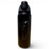 The Hydration Bottle – Astronaut Walker (Black Out) is a 32oz insulated stainless steel water bottle with a flip straw lid and handle, featuring a cartoon astronaut graphic on the front against a plain white background.