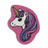 The Cute Unicorn Golf Shop Mat is a pink rug shaped like a unicorn&