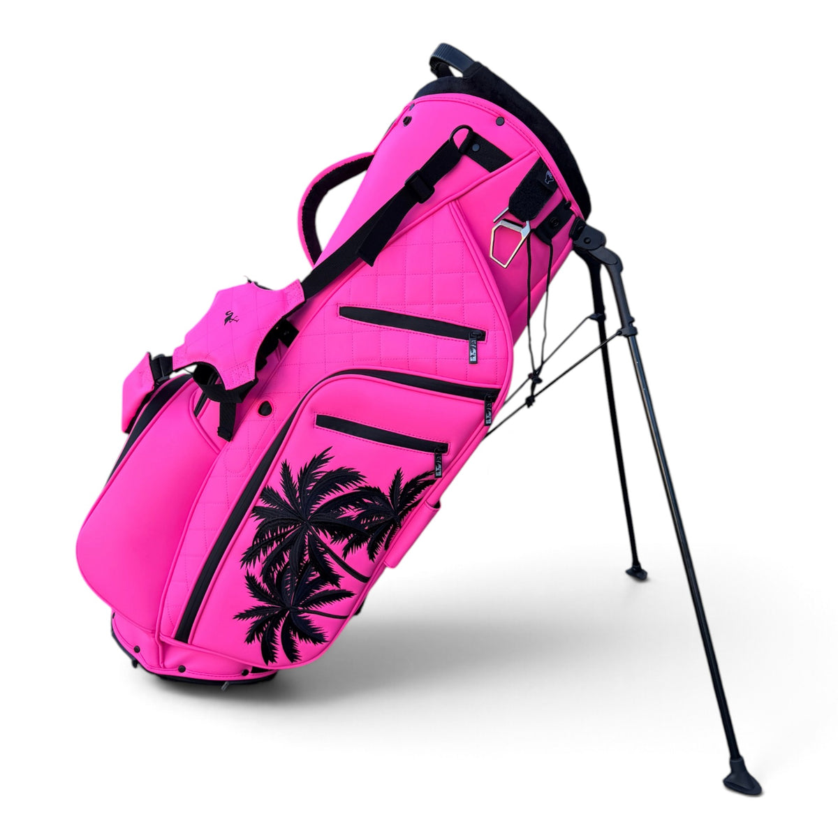 Logie Joe’s Pink Palms 14-Way Golf Stand Bag