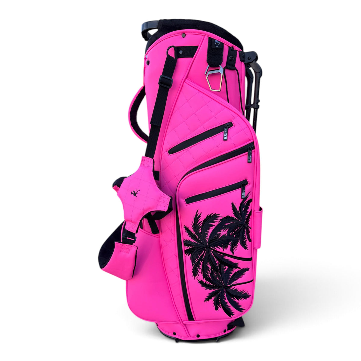 Logie Joe’s Pink Palms 14-Way Golf Stand Bag
