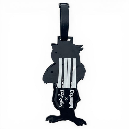 Parrot Patrol Clip-On Tag is a multi-use bag tag and golf accessory. Features spaces for name, address, and phone on the back, with 
