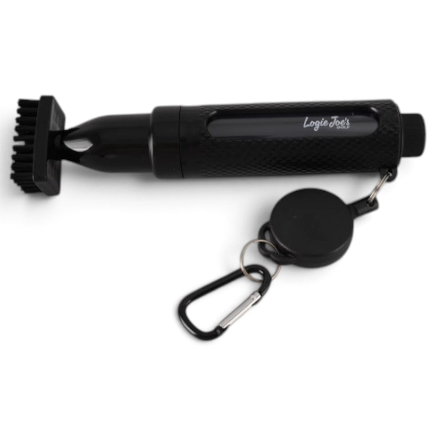 Logie Joe's Club Scrub Brush | Refillable Golf Club Cleaner | Retractable Clip, Strong Bristles & Golf Bag Attachment