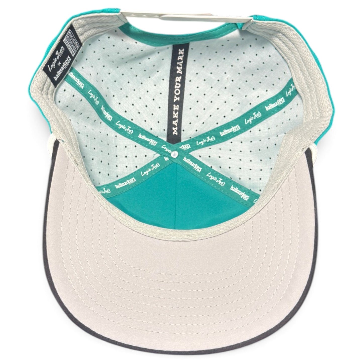Mountain Moonrise Golf Hat | Snapback Cap | Built-in Magnetic Ball Marker Holder + Marker Included | Adjustable