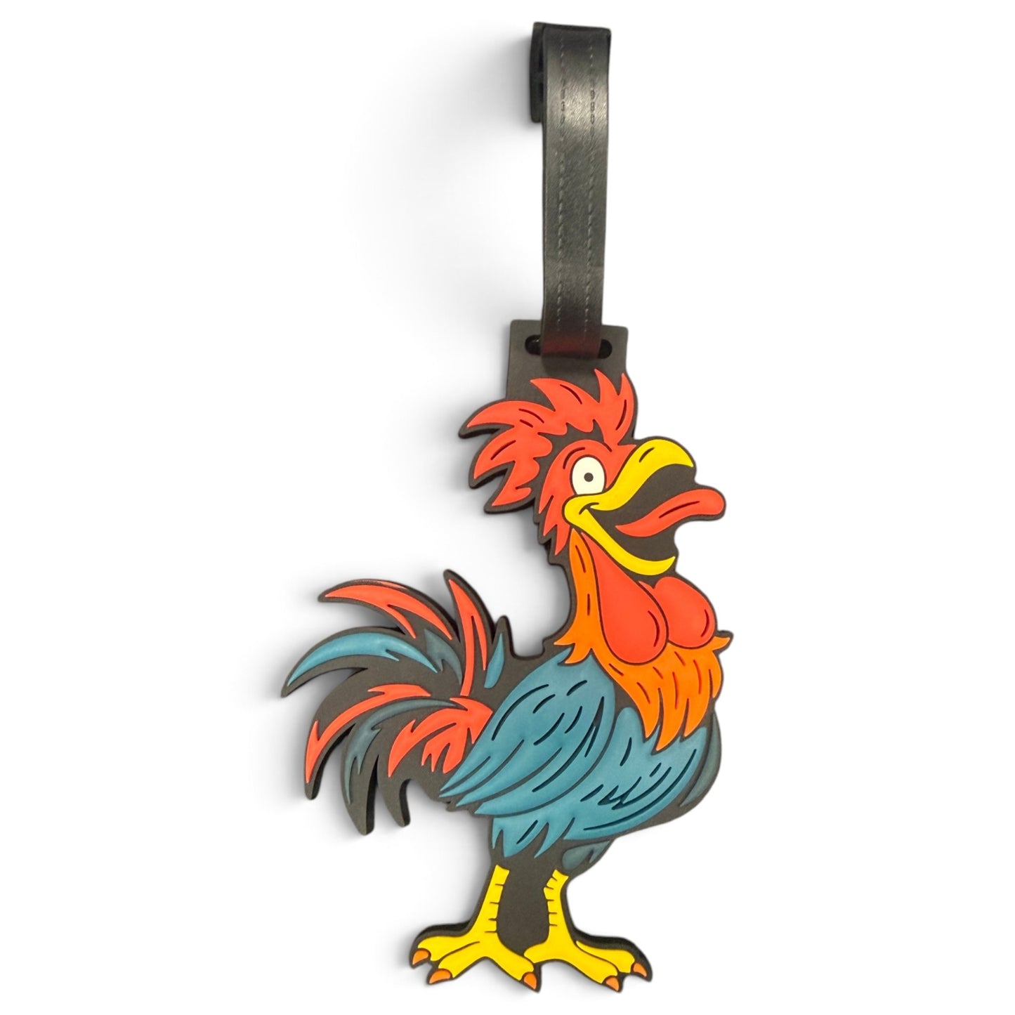 Rooster Clip-On Tag | Multi-Use Bag Tag, Travel Tag, Golf Accessory