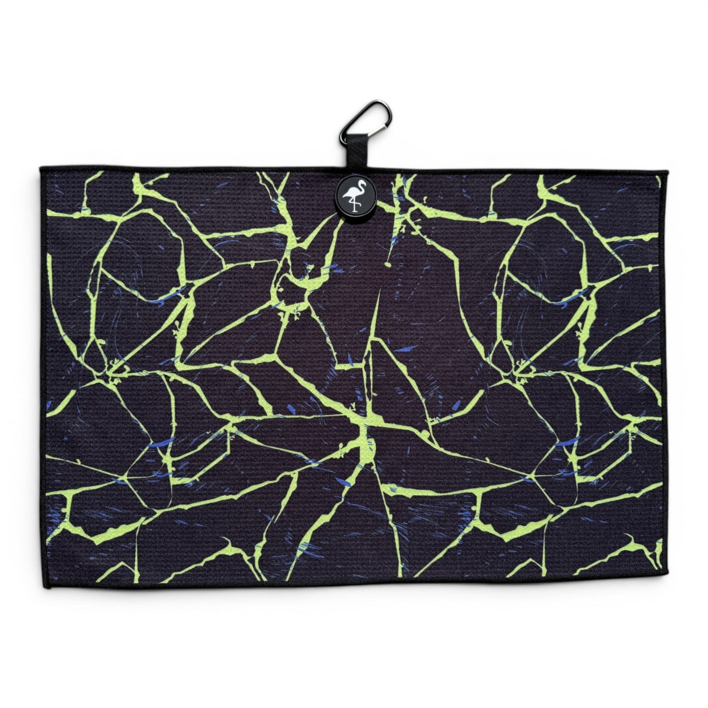 Lightning Strike Golf Towel | 24” x 16” Microfiber Towel | Magnetic Clip & Carabiner | Premium Golf Accessory