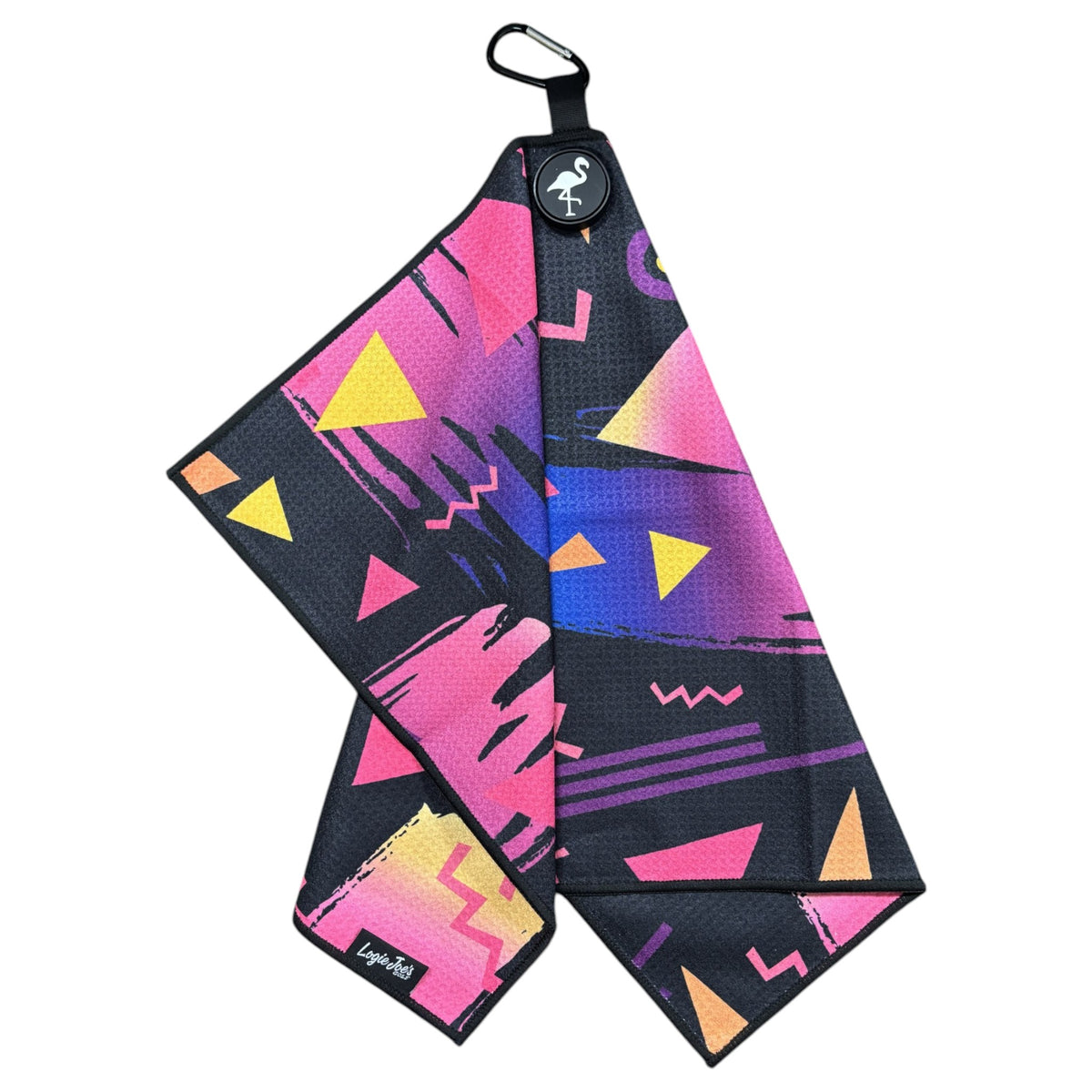 Fresh Prince Golf Towel | 24” x 16” Microfiber Towel | Magnetic Clip & Carabiner | Premium Golf Accessory | Retro 90s 80s