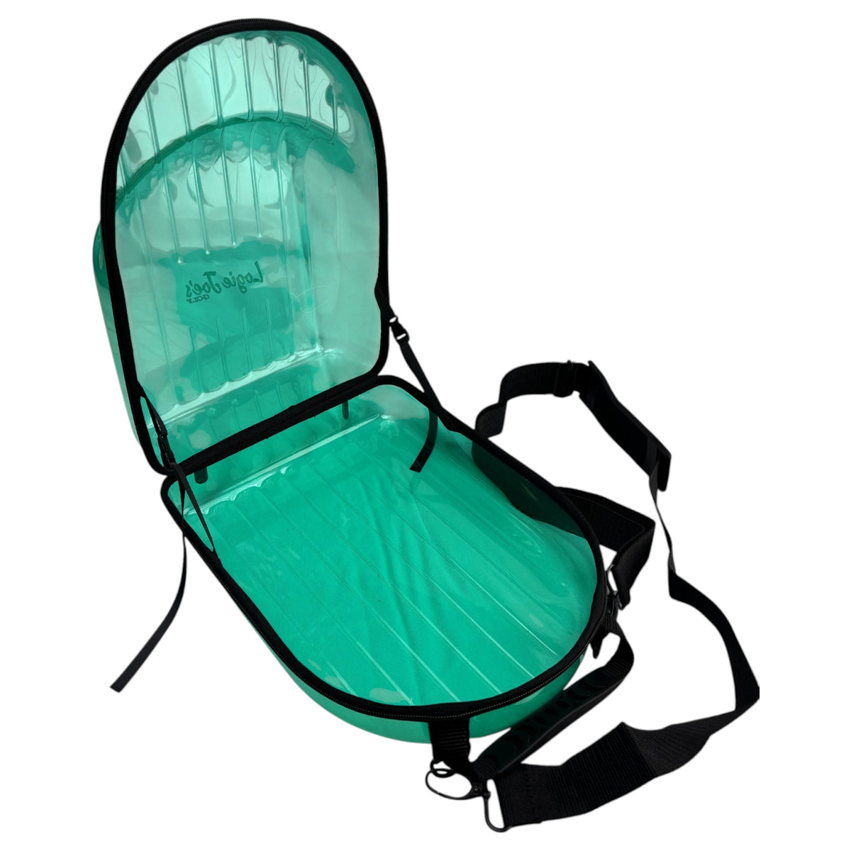 Emerald Green Hat Caddy Travel Case | Hard Shell Hat Carrier Holds Up to 8 Hats | Emerald Green Protective Hat Storage Case with Adjustable Shoulder Strap