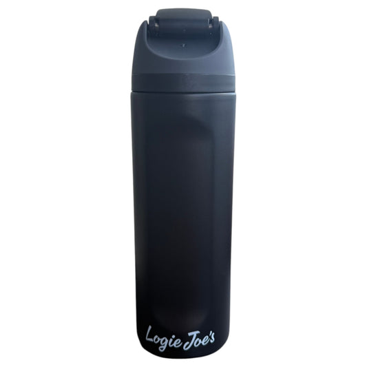 Astronaut Walker (Black) Hydration Bottle | 24oz Insulated Stainless Steel | Flip Straw Lid w/ Handle