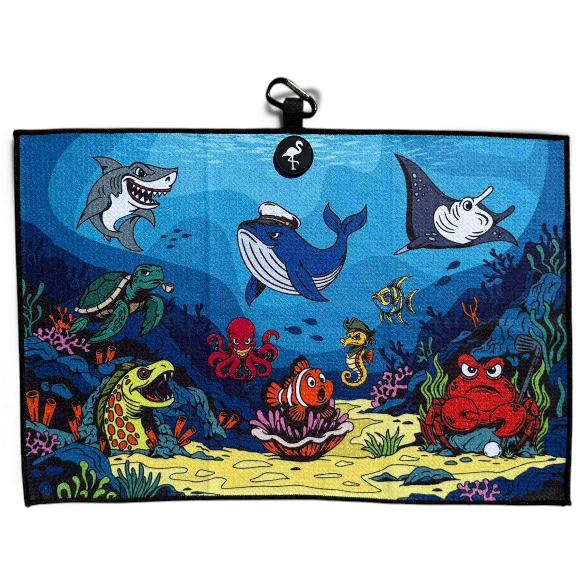 【完売品】MIRROR9 GOLF Gelato frill BLUEセット Deep Blue Sea Golf Towel | 24” x 16” Microfiber Towel | Magnetic