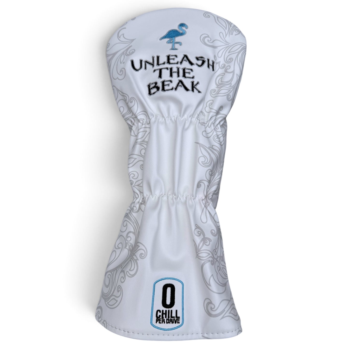 "Unleash the Beak" Driver Headcover – Premium Faux Leather Driver Cover – Elastic Fit – Embroidered Letters