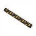 A black Dino Nugget Putter Grip | 3.0 Tour Grip with yellow and orange dinosaur patterns, made from premium PU material for a stable oversize feel, shown diagonally on a white background.