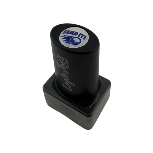 The Send It Golf Ball Stamp features 