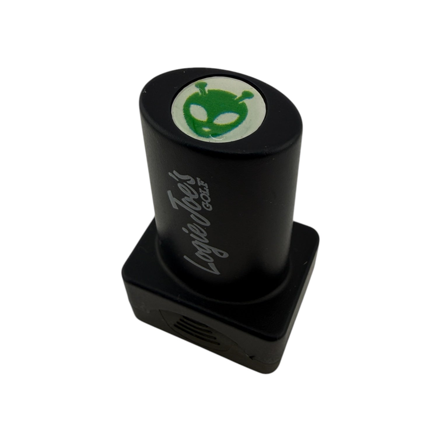 The Alien Golf Ball Stamp features a green alien face design and quick-dry ink, making ball identification easy—perfect as a fun golf gift or unique personalized marker.