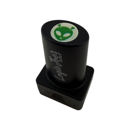 The Alien Golf Ball Stamp features a green alien face design and quick-dry ink, making ball identification easy—perfect as a fun golf gift or unique personalized marker.
