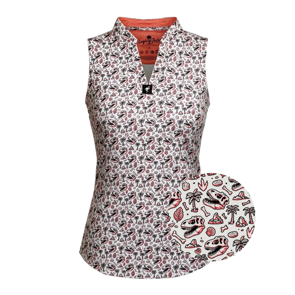 Women's Fossil Fairway Golf Polo | Performance Stretch Golf Shirt | Moisture-Wicking Athletic Polo