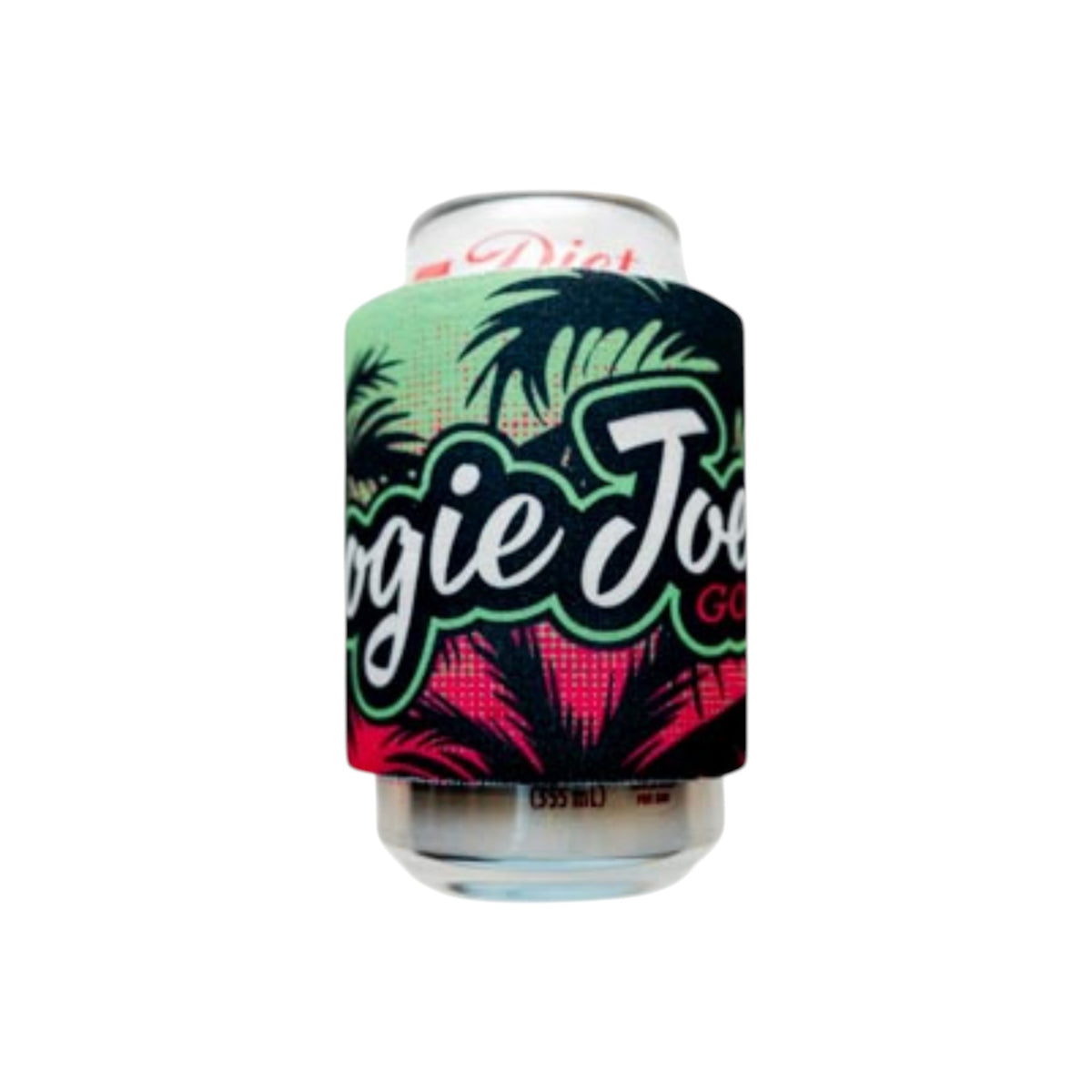 Neon Palms Slap Koozie | Neoprene Beverage Can Insulator | Snap n Wrap | Fits 12oz Cans