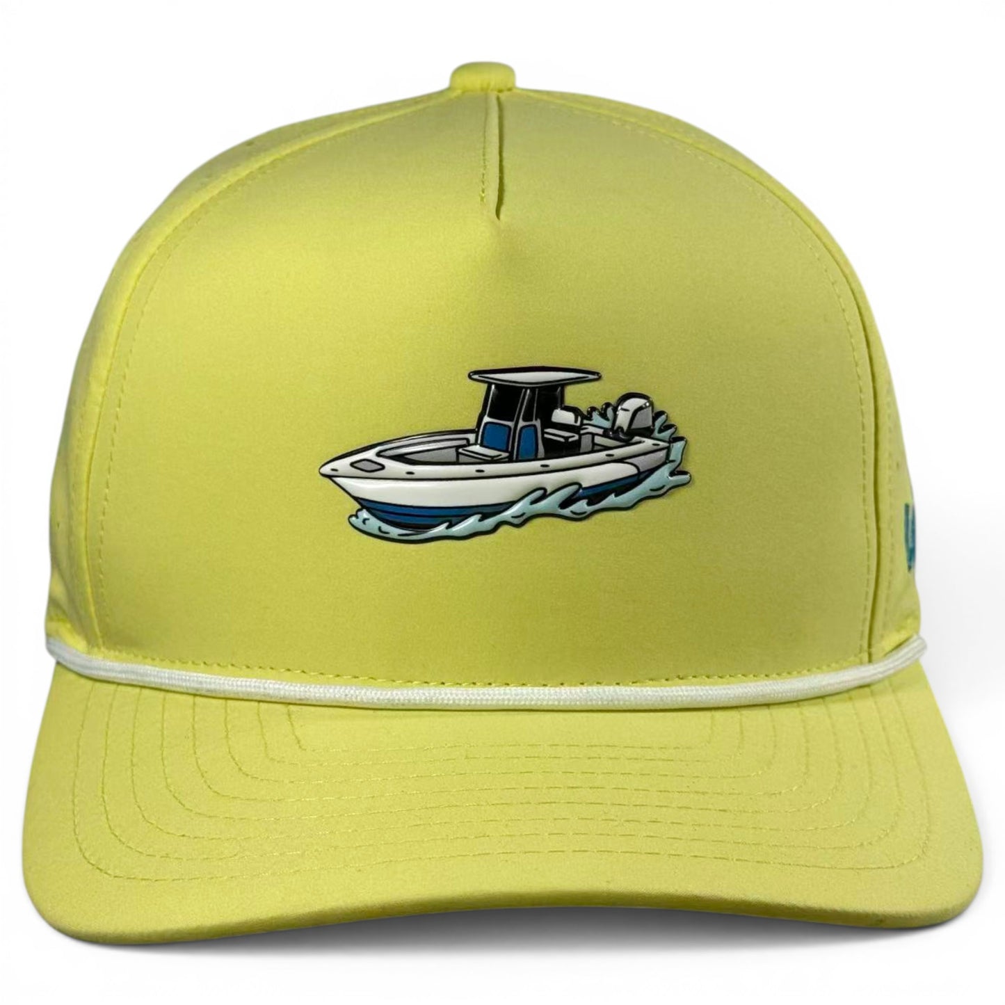 Motor Boatin' Golf Hat | Snapback Cap | Built-in Magnetic Ball Marker Holder + Marker Included | Adjustable Center Console Boat