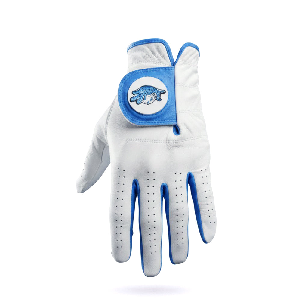 Water Ball Cabretta Leather Golf Glove | Premium Golf Glove with Magnetic Ball Marker | Left & Right Hand | Standard & Cadet Sizes
